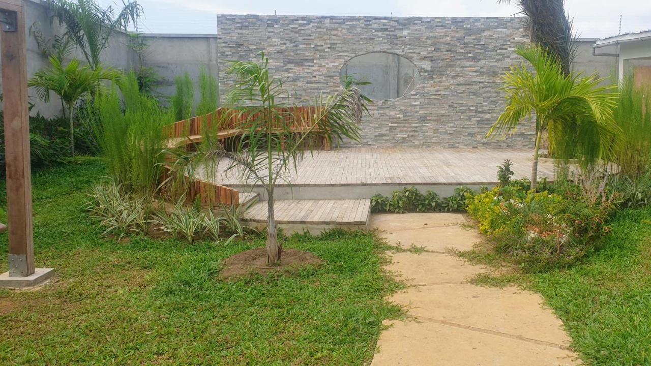 Villa Bolati, Avec Piscine, Jacuzzi, Jardin Et Vue Bonoua Kültér fotó
